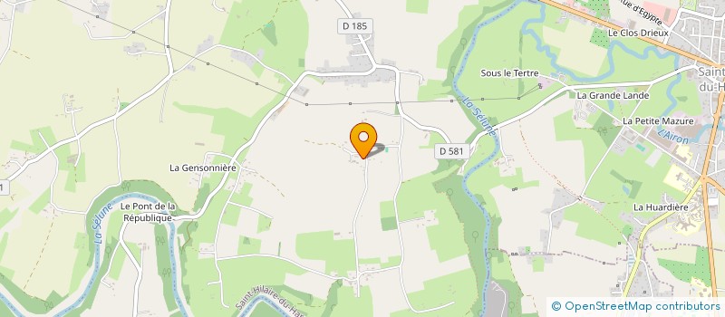 localisation de l'entreprise MONSIEUR ROGER GIFFAULT  SAINT-HILAIRE-DU-HARCOUET