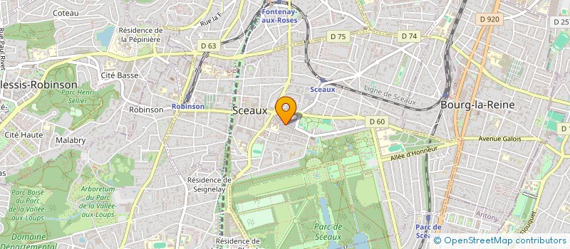 localisation de l'entreprise MONSIEUR ROGER GINESTET à SCEAUX