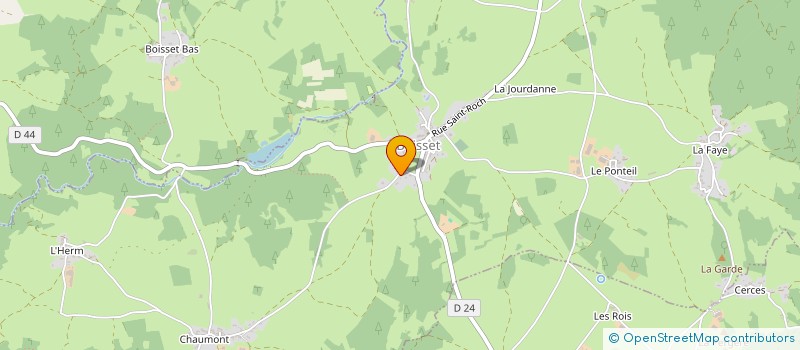 localisation de l'entreprise MONSIEUR ROGER GIRARD  CRAPONNE-SUR-ARZON