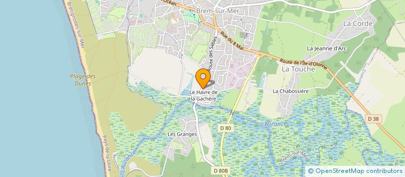 localisation de l'entreprise MONSIEUR ROGER GIRAUDEAU à BREM-SUR-MER