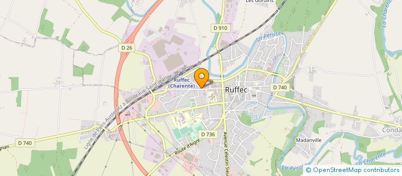 localisation de l'entreprise MONSIEUR ROGER GIRE à RUFFEC