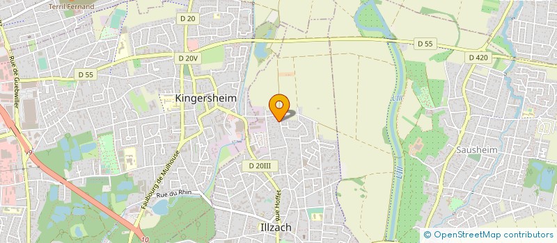 localisation de l'entreprise MONSIEUR ROGER GOETZ  ILLZACH