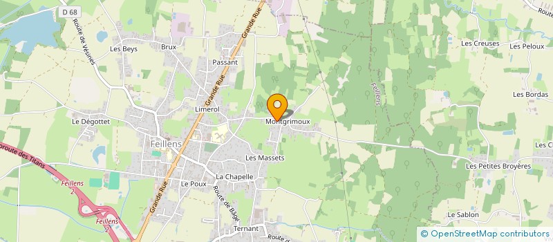 localisation de l'entreprise MONSIEUR ROGER GOLLIN à FEILLENS