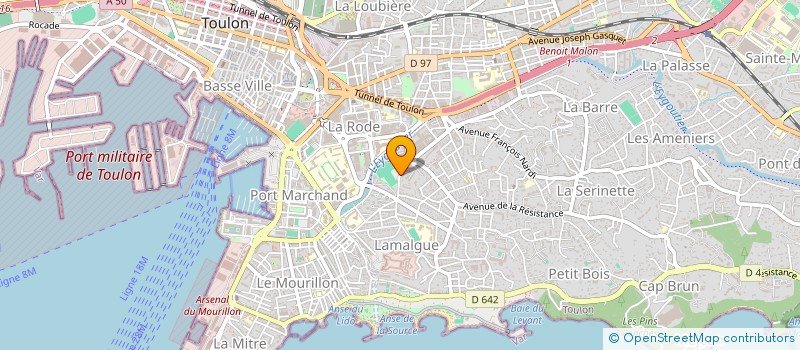 localisation de l'entreprise MONSIEUR ROGER GOMEZ à TOULON