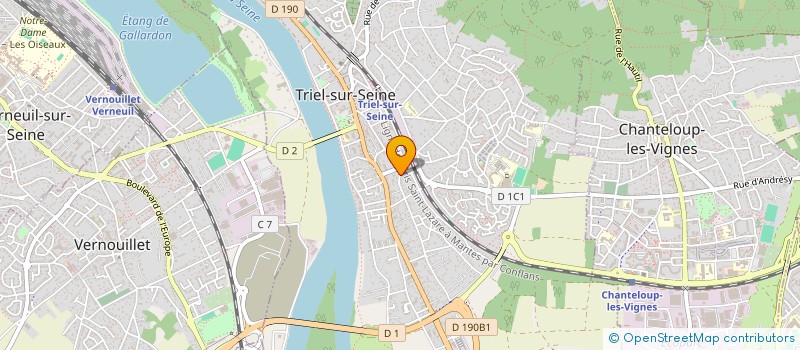 localisation de l'entreprise MONSIEUR ROGER GONCALVES à TRIEL-SUR-SEINE