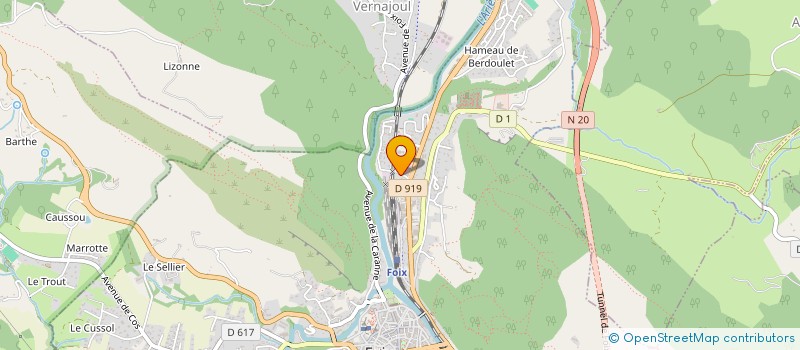 localisation de l'entreprise MONSIEUR ROGER GONCALVES à FOIX