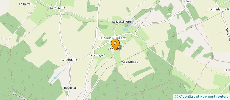 localisation de l'entreprise MONSIEUR ROGER GOUIN à LE MENIL-BERARD