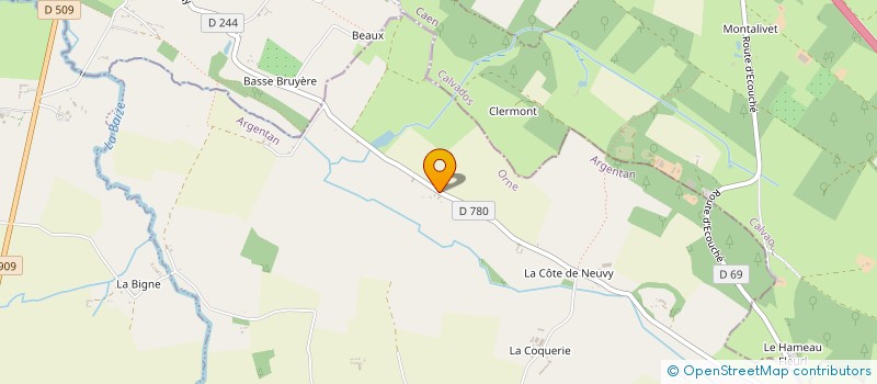 localisation de l'entreprise MONSIEUR ROGER GRANDIERE à LA LANDE DE LOUGE