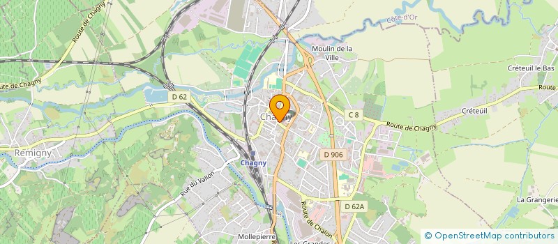 localisation de l'entreprise MONSIEUR ROGER GRANDJEAN  CHAGNY