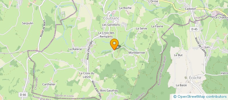 localisation de l'entreprise MONSIEUR ROGER GRANDPIERRE à COUBLANC