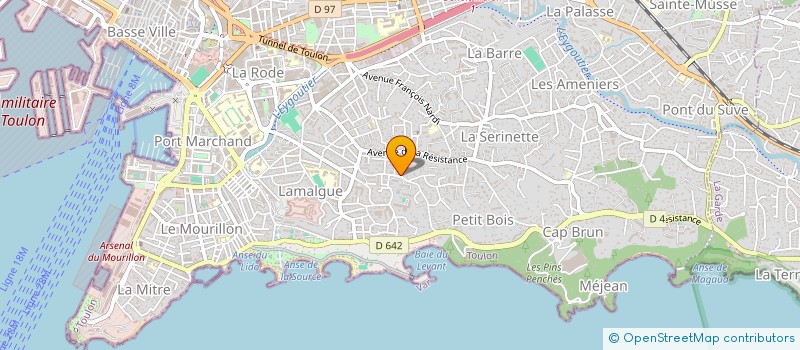 localisation de l'entreprise MONSIEUR ROGER GRANET  TOULON