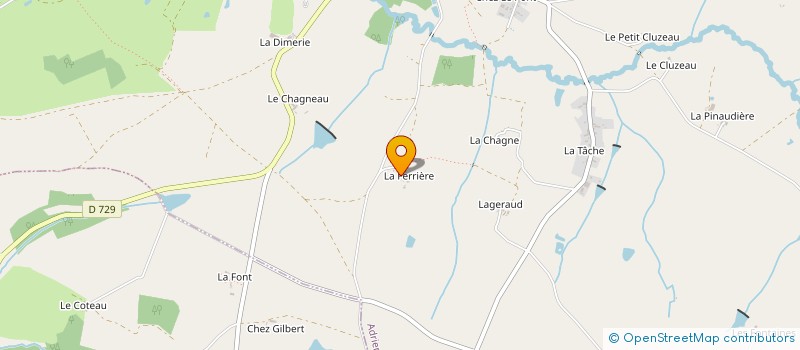 localisation de l'entreprise MONSIEUR ROGER GRANSAGNE  ADRIERS