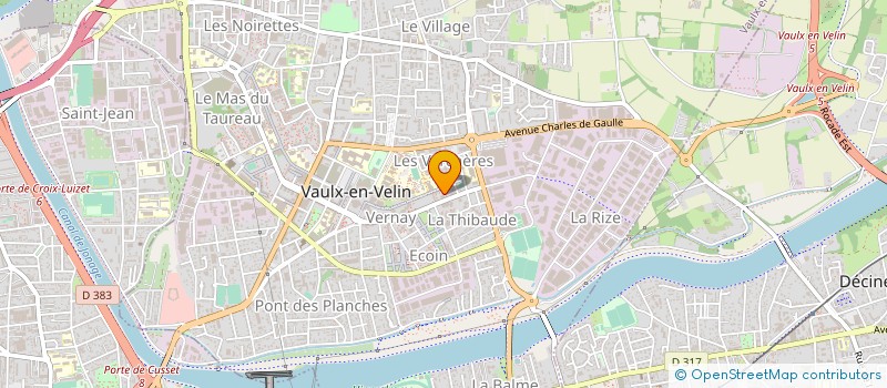 localisation de l'entreprise MONSIEUR ROGER GRATALOUP à VAULX-EN-VELIN