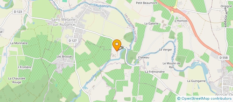 localisation de l'entreprise MONSIEUR ROGER GRELLIER à SAINT-MELAINE-SUR-AUBANCE