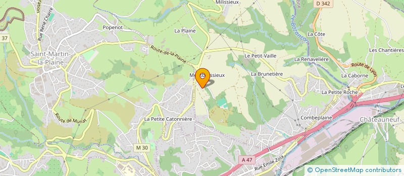 localisation de l'entreprise MONSIEUR ROGER GRIVOLAT  SAINT-JOSEPH