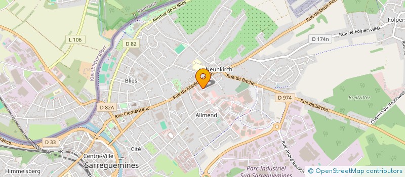 localisation de l'entreprise MONSIEUR ROGER GROSS à SARREGUEMINES