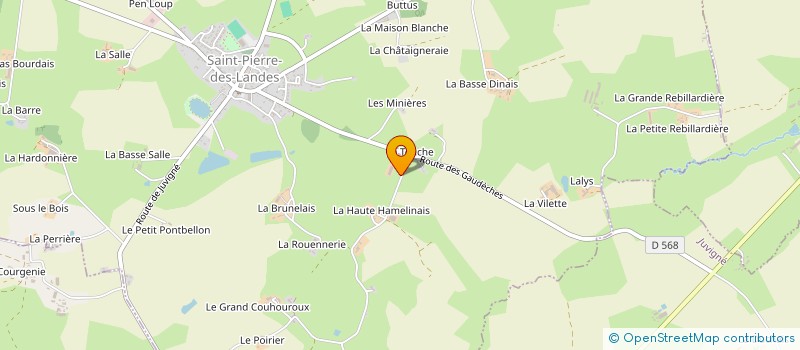 localisation de l'entreprise MONSIEUR ROGER GROUSSARD à SAINT-PIERRE-DES-LANDES