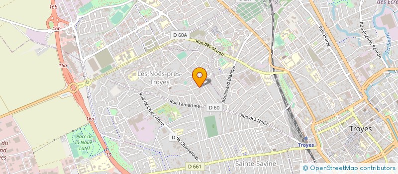 localisation de l'entreprise MONSIEUR ROGER GRUMET  LES NOES-PRES-TROYES