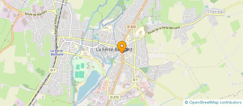 localisation de l'entreprise MONSIEUR ROGER GUERIN à LA FERTE-BERNARD