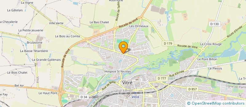 localisation de l'entreprise MONSIEUR ROGER GUERIN  VITRE