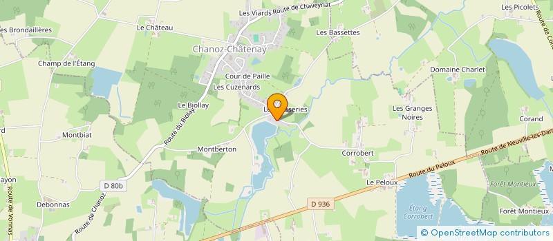 localisation de l'entreprise MONSIEUR ROGER GUERRY à CHANOZ-CHATENAY