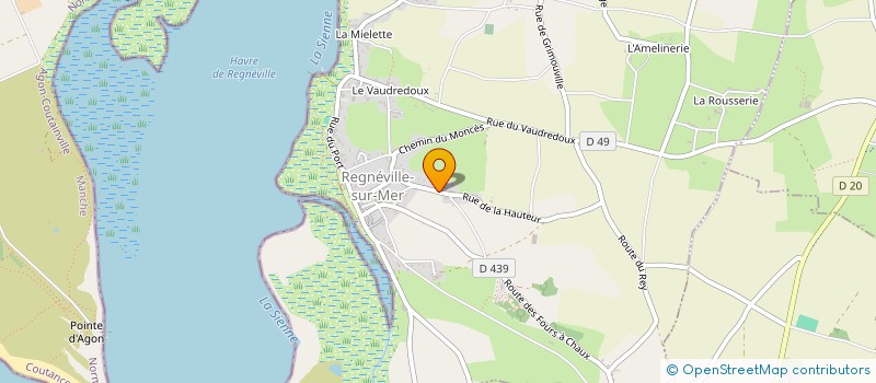 localisation de l'entreprise MONSIEUR ROGER GUIGAUT à REGNEVILLE-SUR-MER