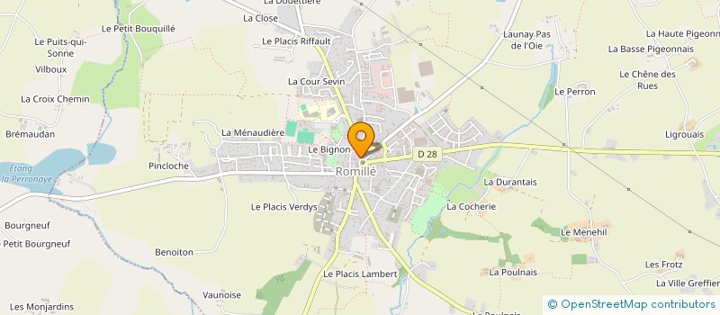 localisation de l'entreprise MONSIEUR ROGER GUILLAMET  ROMILLE