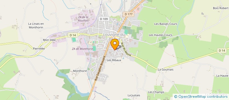 localisation de l'entreprise MONSIEUR ROGER GUILLOU  LOUVIGNE-DU-DESERT