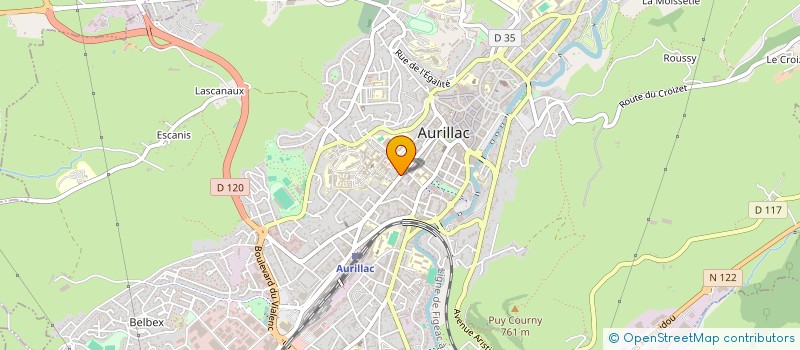 localisation de l'entreprise MONSIEUR ROGER GUILLOUX à AURILLAC