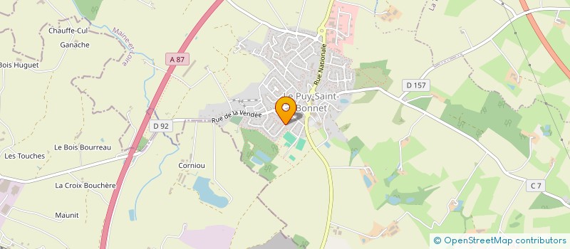 localisation de l'entreprise MONSIEUR ROGER GUITTON à CHOLET