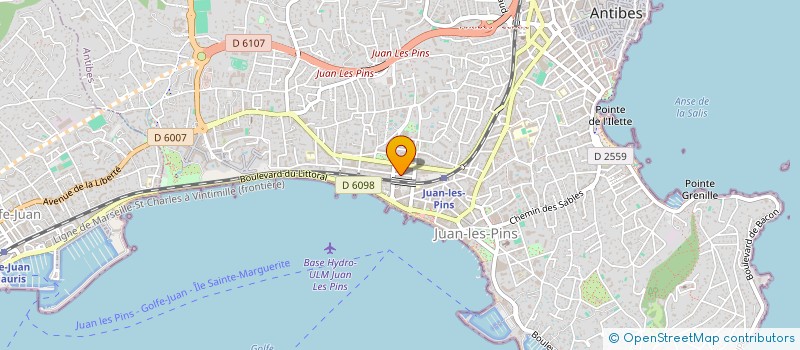 localisation de l'entreprise MONSIEUR ROGER GUYOT  ANTIBES