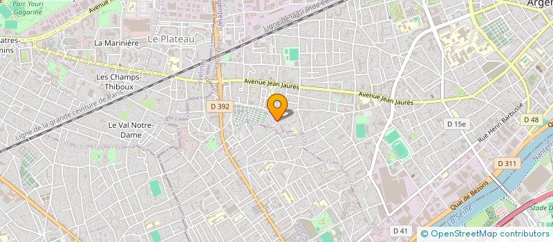 localisation de l'entreprise MONSIEUR ROGER HALMAERT  ARGENTEUIL