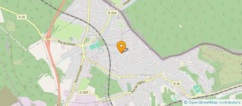 localisation de l'entreprise MONSIEUR ROGER HAUR  L'HOPITAL