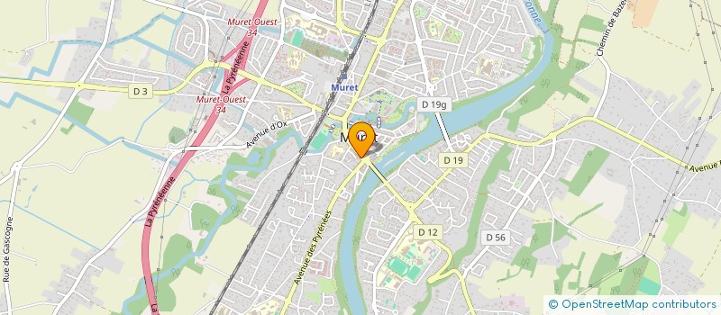 localisation de l'entreprise MONSIEUR ROGER HENRY  MURET