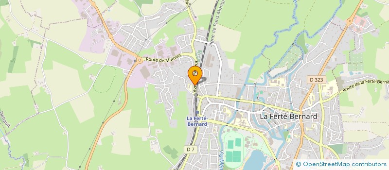 localisation de l'entreprise MONSIEUR ROGER HERVE  LA FERTE-BERNARD