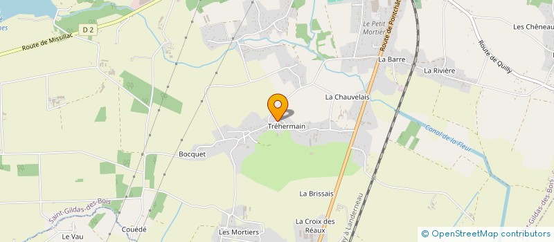 localisation de l'entreprise MONSIEUR ROGER HOUIS  SAINT-GILDAS-DES-BOIS