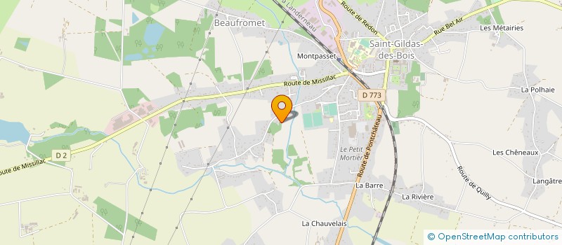 localisation de l'entreprise MONSIEUR ROGER HUET à SAINT-GILDAS-DES-BOIS