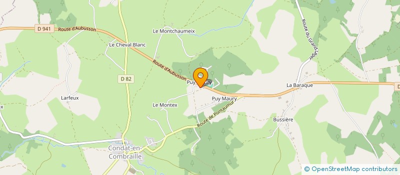 localisation de l'entreprise MONSIEUR ROGER HUNT  CONDAT-EN-COMBRAILLE