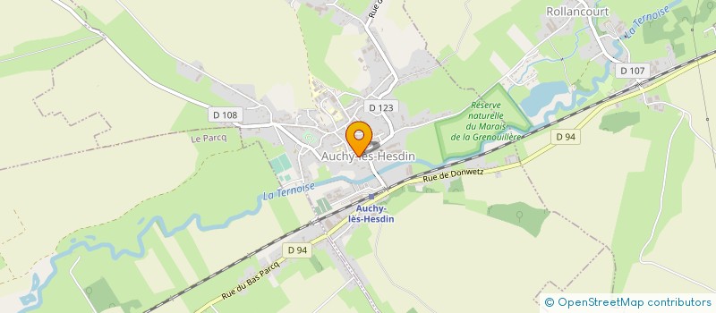 localisation de l'entreprise MONSIEUR ROGER HURTREL à AUCHY-LES-HESDIN