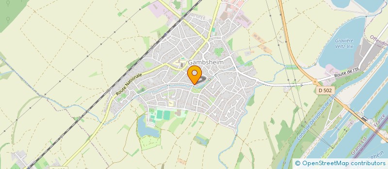 localisation de l'entreprise MONSIEUR ROGER JACOB  GAMBSHEIM