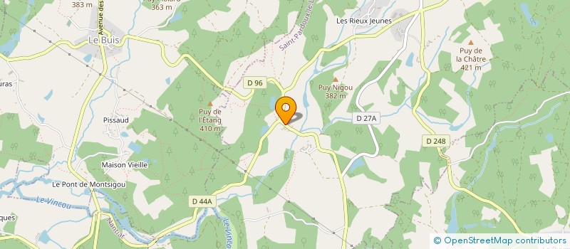 localisation de l'entreprise MONSIEUR ROGER JARDIN à SAINT-PARDOUX-LE-LAC