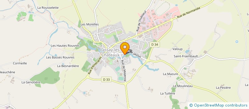 localisation de l'entreprise MONSIEUR ROGER JARRY  LASSAY-LES-CHATEAUX