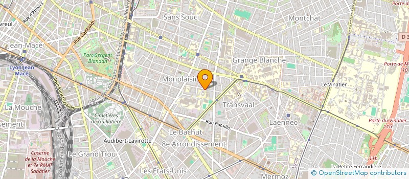 localisation de l'entreprise MONSIEUR ROGER JERABEK  LYON