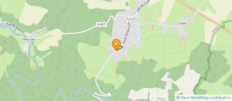 localisation de l'entreprise MONSIEUR ROGER JOURNEAU  MAGNY
