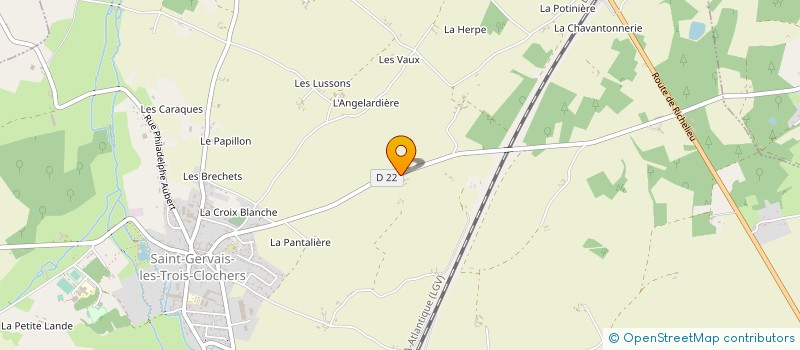 localisation de l'entreprise MONSIEUR ROGER JOYET à SAINT-GERVAIS-LES-TROIS-CLOCHERS