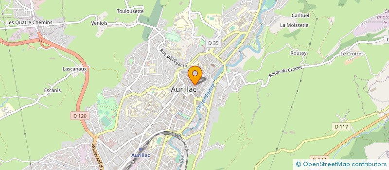 localisation de l'entreprise MONSIEUR ROGER JURQUET à AURILLAC