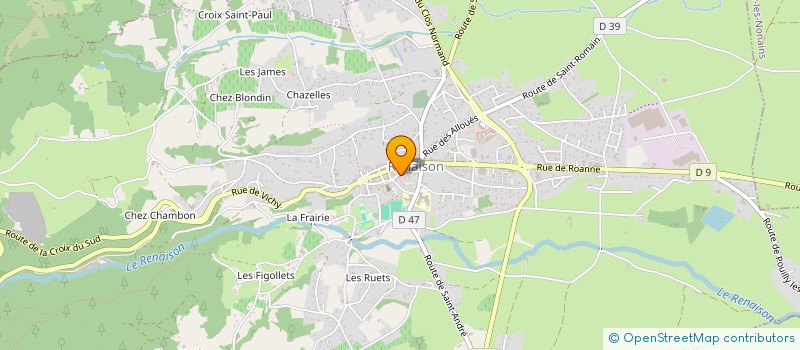 localisation de l'entreprise MONSIEUR ROGER JUSSELME  RENAISON