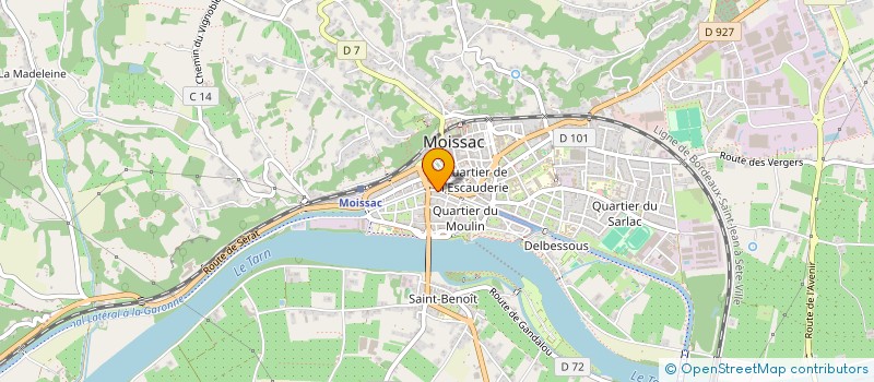 localisation de l'entreprise MONSIEUR ROGER KAUFFMANN  MOISSAC