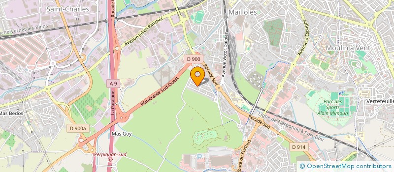 localisation de l'entreprise MONSIEUR ROGER KELLER  PERPIGNAN