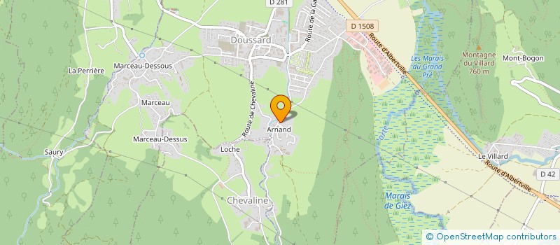 localisation de l'entreprise MONSIEUR ROGER KRZEMINSKI  DOUSSARD